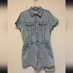 Womens Denim Romper Levis Size Medium #446